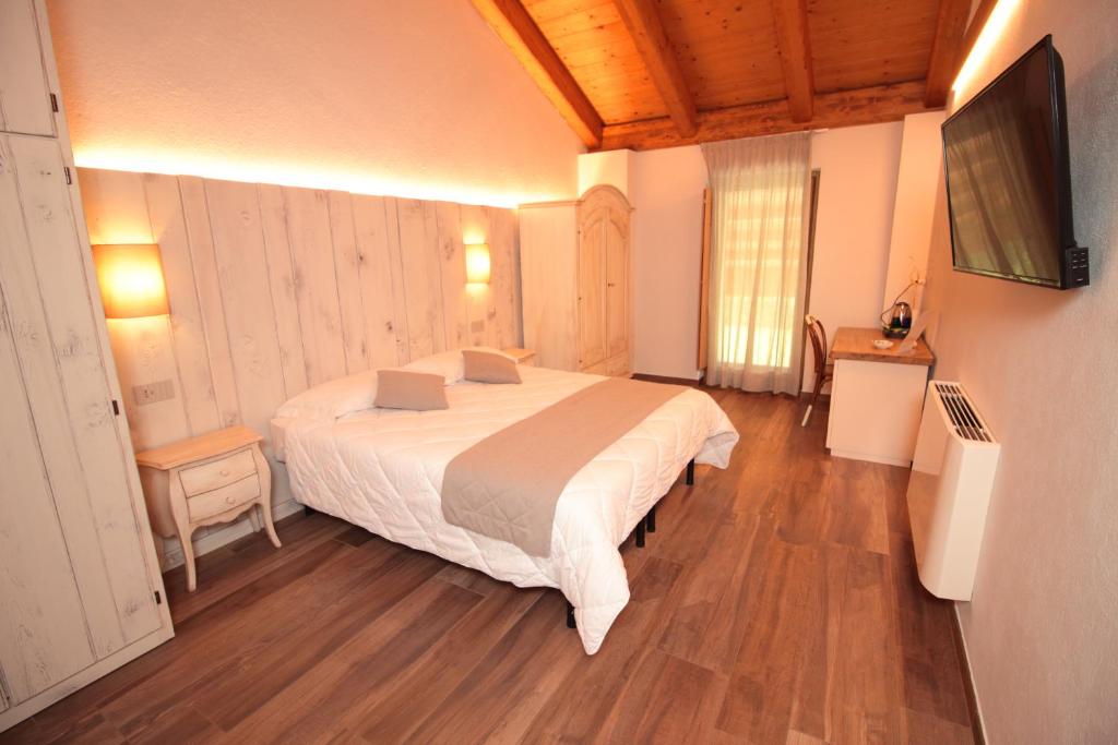 Postel nebo postele na pokoji v ubytování Agr. Cascina Fabbrica