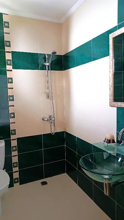 Koupelna v ubytování Guesthouse White Margarit