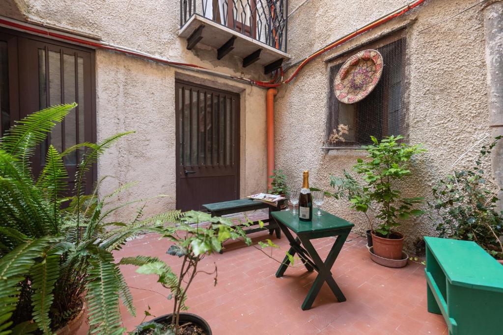 Patio alebo iná vonkajšia časť ubytovania Il Baglio Antico