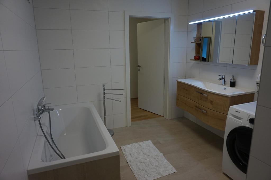 Koupelna v ubytování Ferienwohnung Karasek Deluxe