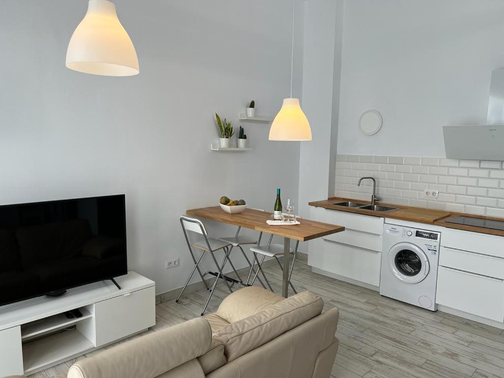 Kuchyň nebo kuchyňský kout v ubytování Das blaue Haus