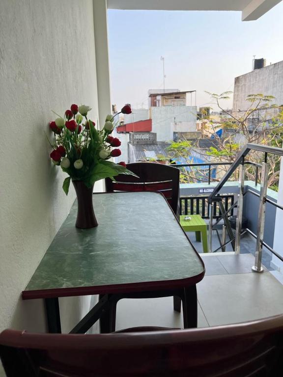 Balkón nebo terasa v ubytování Chez Prabha Homestay