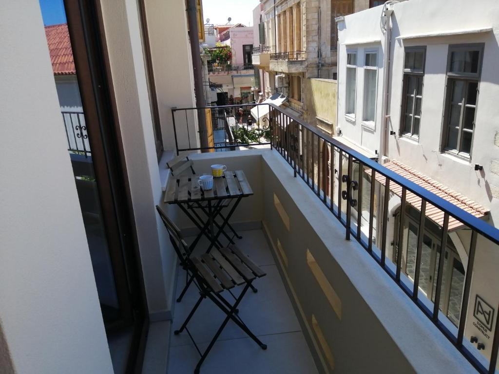 Balkón alebo terasa v ubytovaní Λήδα