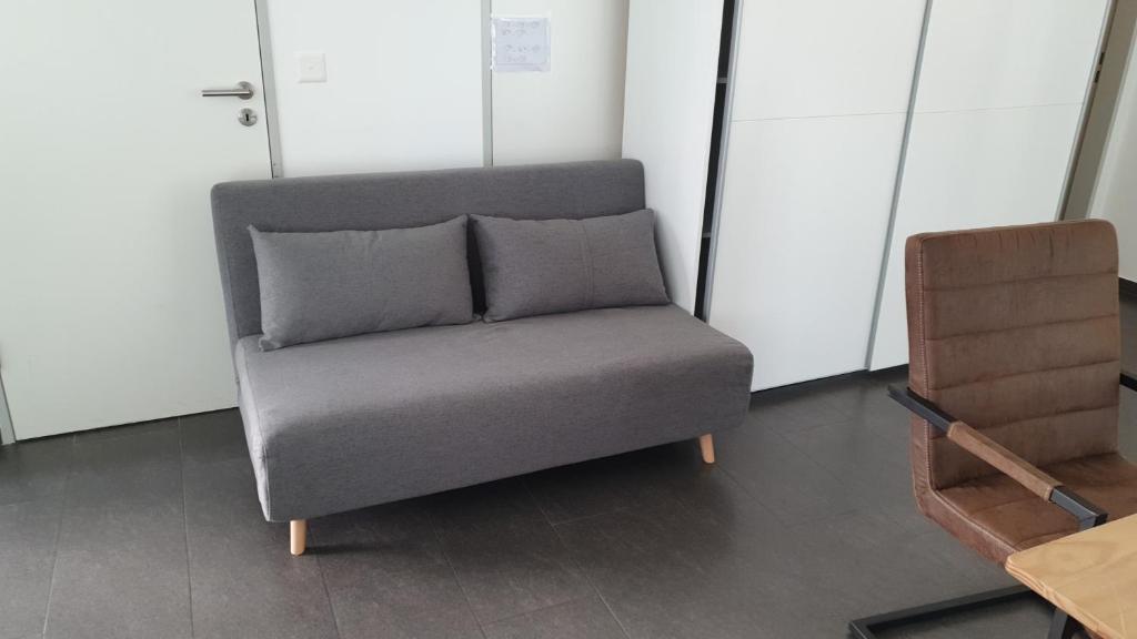 Posezení v ubytování Schönes Studio in Arbon am Bodensee Neu Klimatisiert !