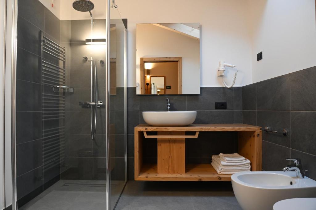 Koupelna v ubytování B&B Fontanella