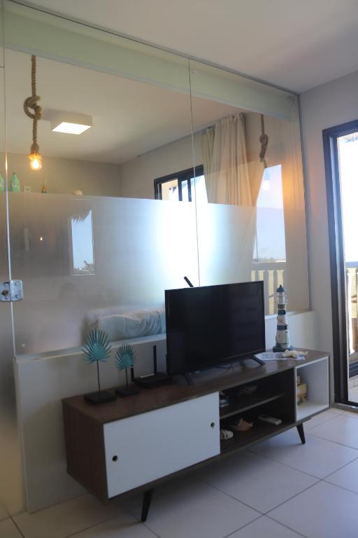 TV a/nebo společenská místnost v ubytování Cumbuco - VGSun Apartment 402