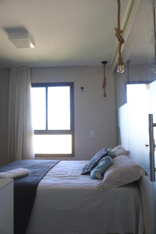 Postel nebo postele na pokoji v ubytování Cumbuco - VGSun Apartment 402