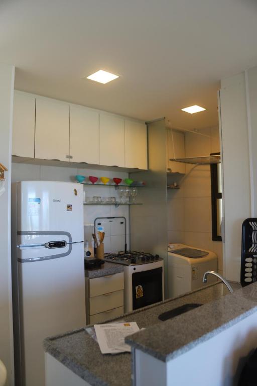 Kuchyň nebo kuchyňský kout v ubytování Cumbuco - VGSun Apartment 402