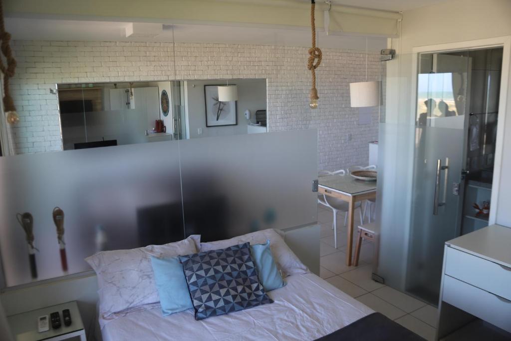 Postel nebo postele na pokoji v ubytování Cumbuco - VGSun Apartment 402