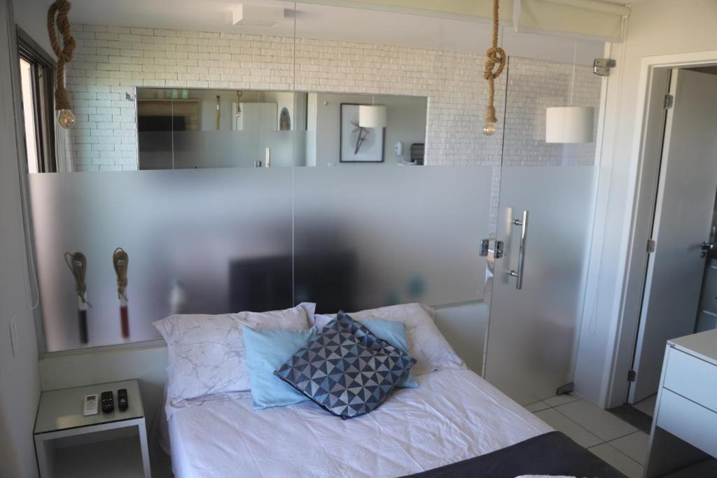 Postel nebo postele na pokoji v ubytování Cumbuco - VGSun Apartment 402