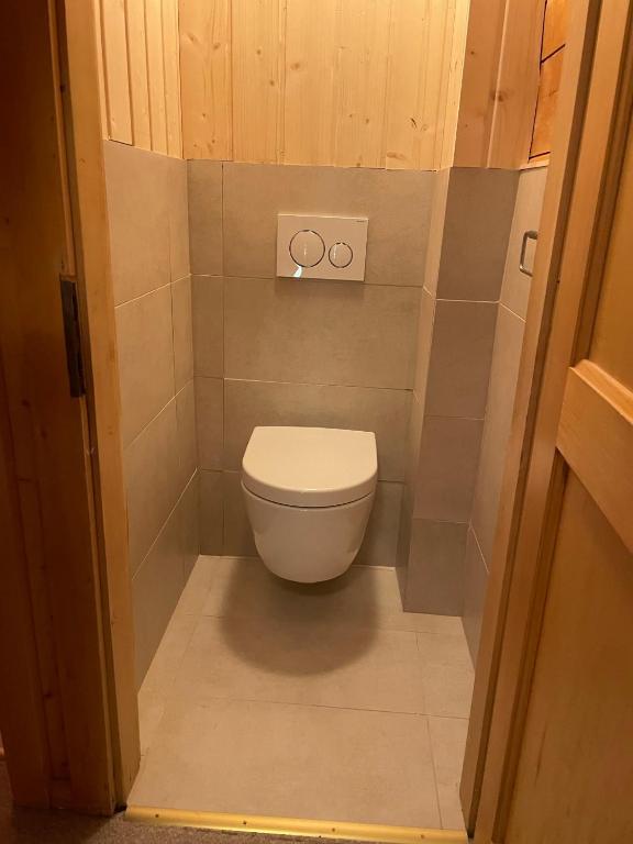 Koupelna v ubytování Chalet Singlinaz