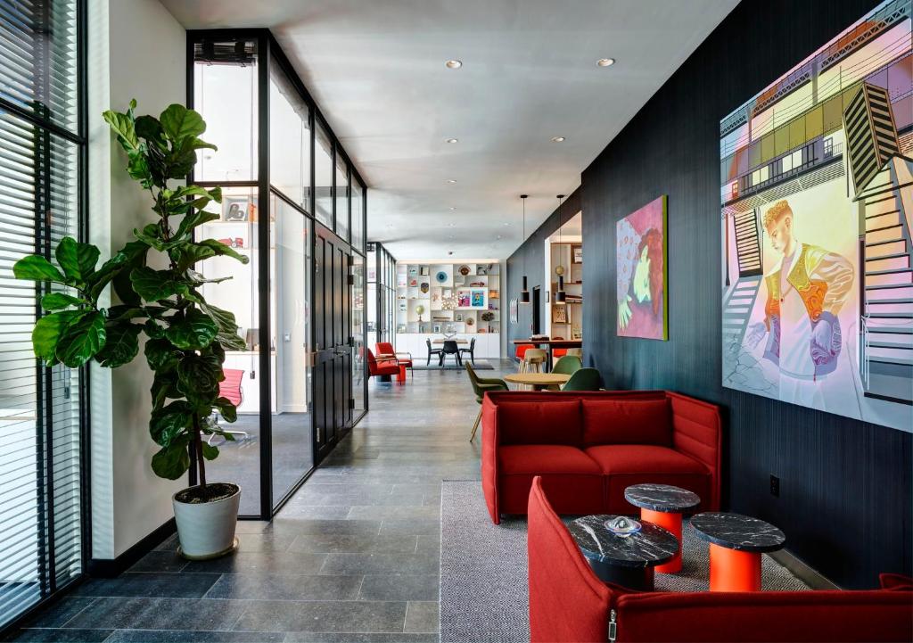 Posezení v ubytování citizenM Miami Brickell