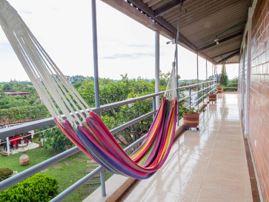 Balkón nebo terasa v ubytování Hotel Campestre Sueño del Abuelo