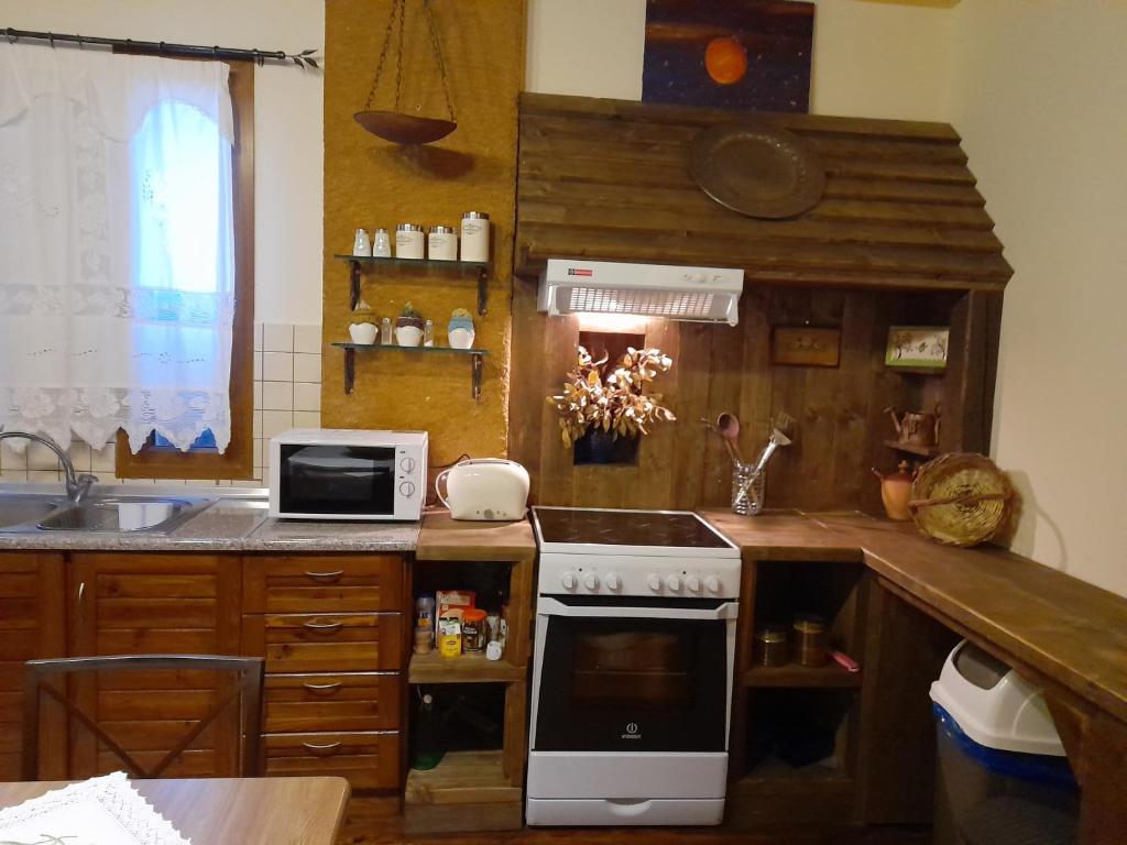 Kuchnia lub aneks kuchenny w obiekcie Selana House with outdoor pool