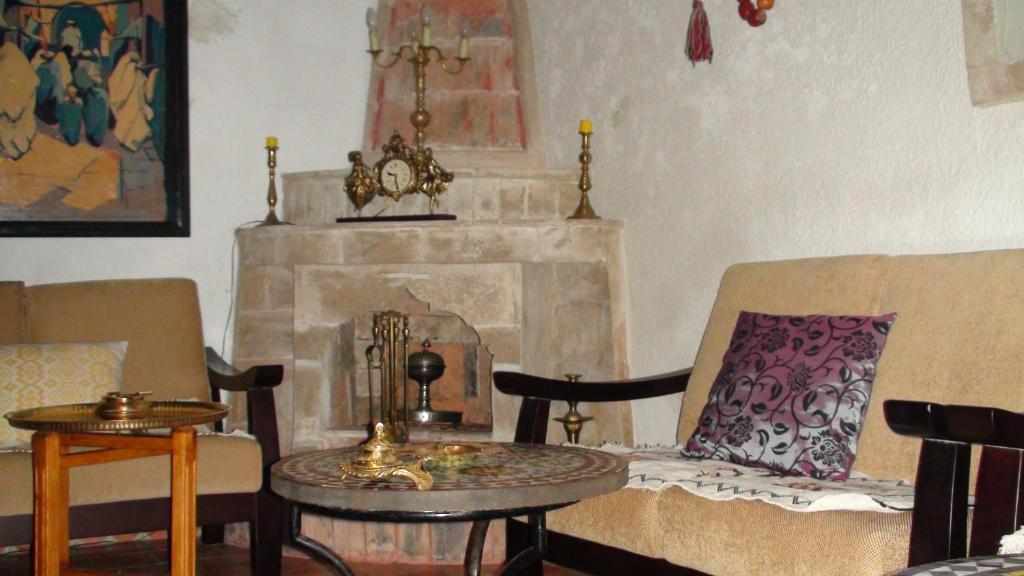 Posezení v ubytování Riad Arambys