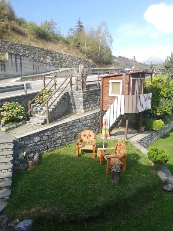 Zahrada ubytování MAISON BLANC