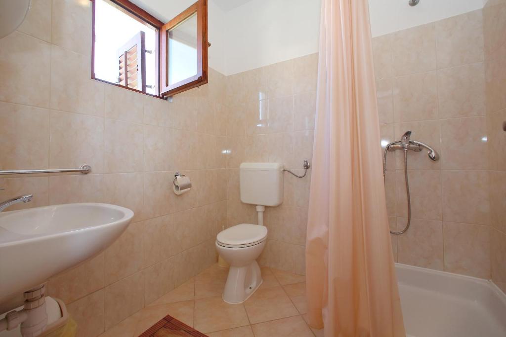 Koupelna v ubytování Apartment Bibinje 4197b