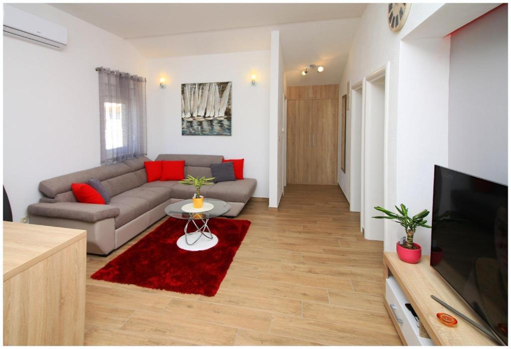 Posezení v ubytování Apartments by the sea Rogoznica - 1089