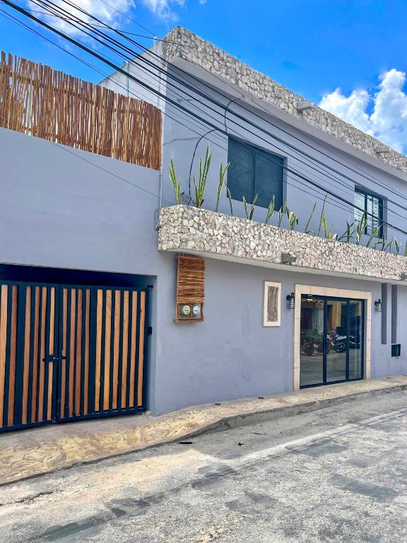 El edificio en el que está el hostel