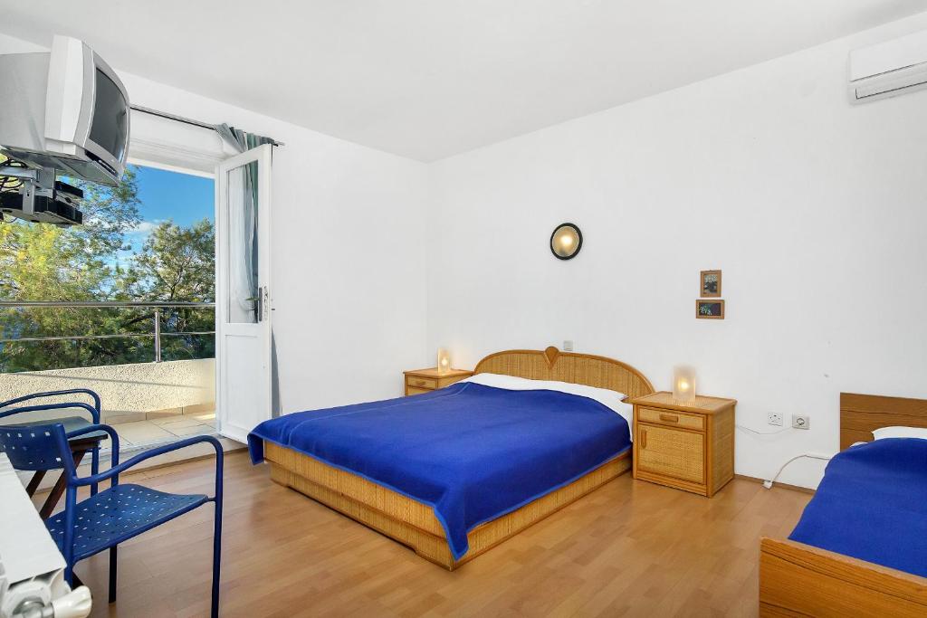Posteľ alebo postele v izbe v ubytovaní Rooms by the sea Cove Pokrivenik, Hvar - 2069