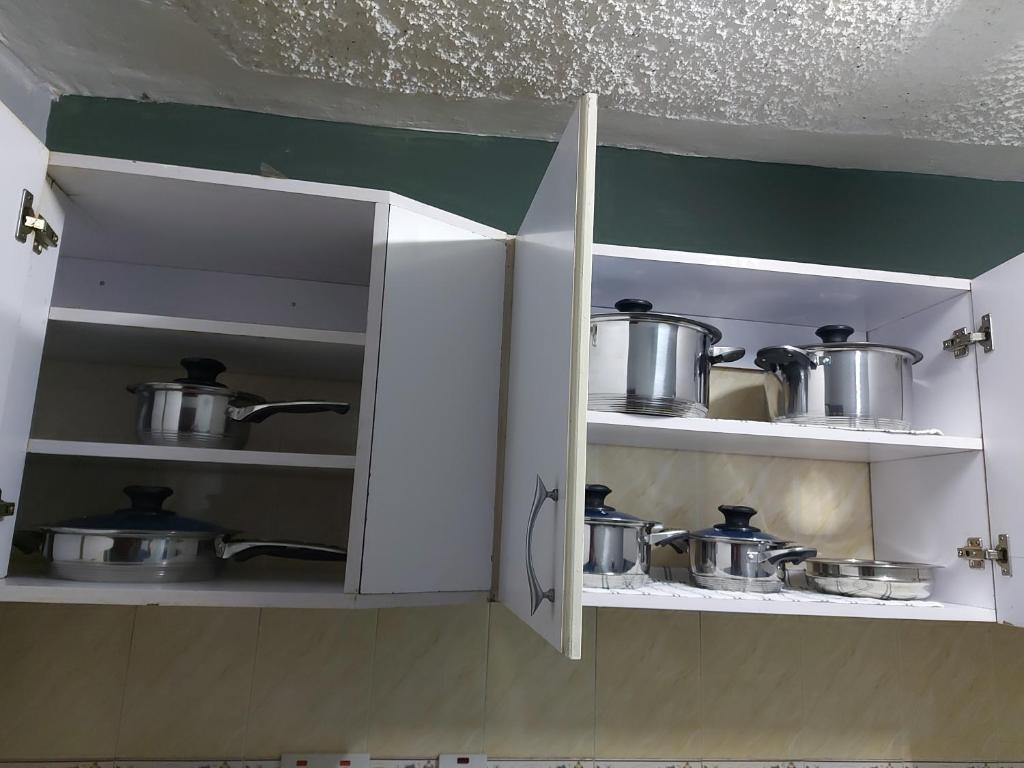 Kuchyň nebo kuchyňský kout v ubytování Parkview apartments