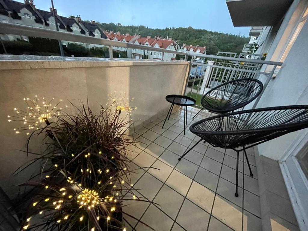 Balkón alebo terasa v ubytovaní Modern Box Apartment