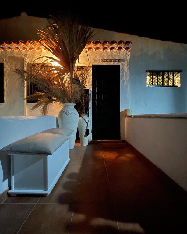 Posezení v ubytování Boho style bungalow with ocean view