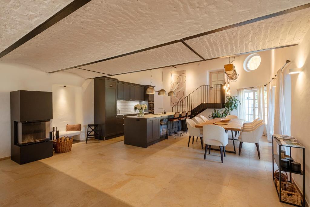 Kuchyň nebo kuchyňský kout v ubytování Landhaus Obersteinriegl
