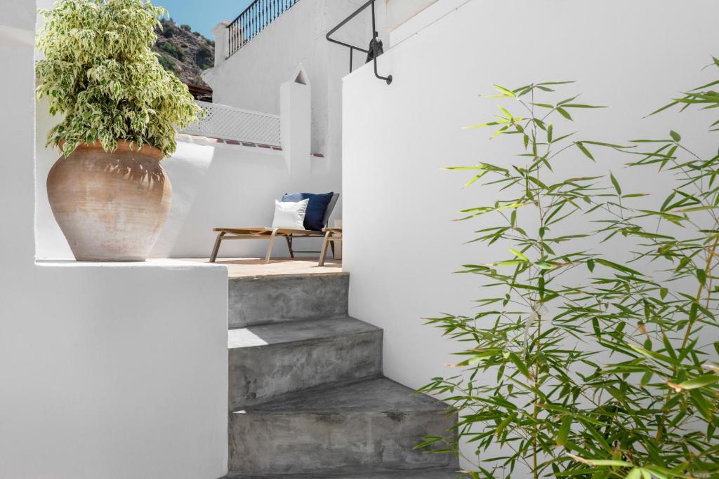Ogród w obiekcie La AMARA Maha - en el casco antiguo de Frigiliana