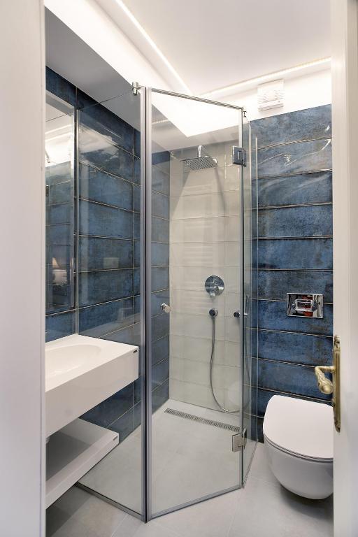 Koupelna v ubytování Hotel Caraiman