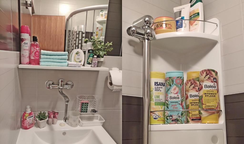 Koupelna v ubytování Apartmani Anastazija