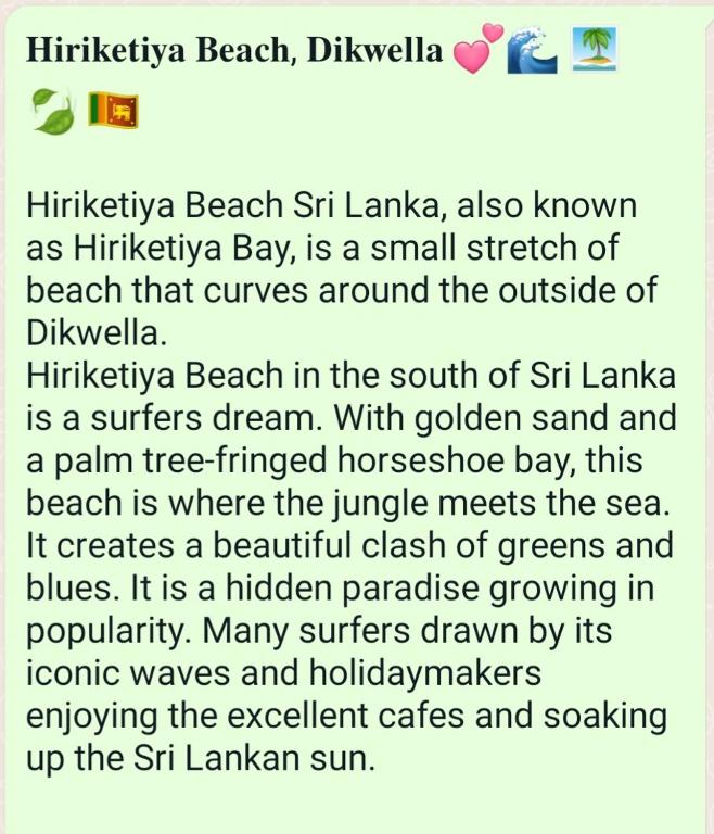 Fotografie z fotogalerie ubytování Seacoast Sanctuary Beach Hotel v destinaci Hiriketiya
