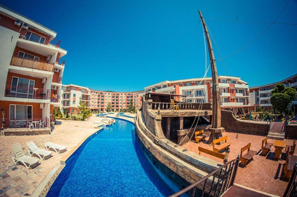 The swimming pool at or close to Privilege Fort beach Apartman Sveti Vlas 61m2