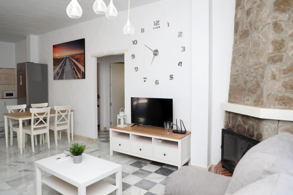 Telewizja i/lub zestaw kina domowego w obiekcie Casa La Herradura 1
