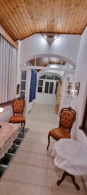 Posezení v ubytování Innenstadtgarten-Wohnung