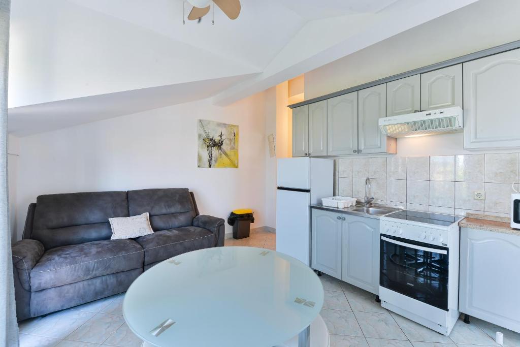 Kuchyň nebo kuchyňský kout v ubytování Family friendly apartments with a swimming pool Privlaka, Zadar - 5762