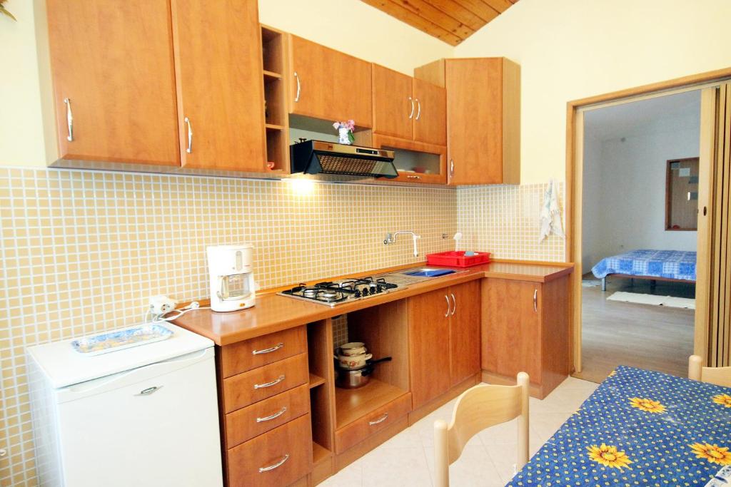 Kuchyň nebo kuchyňský kout v ubytování Apartment Zadar - Diklo 5880c