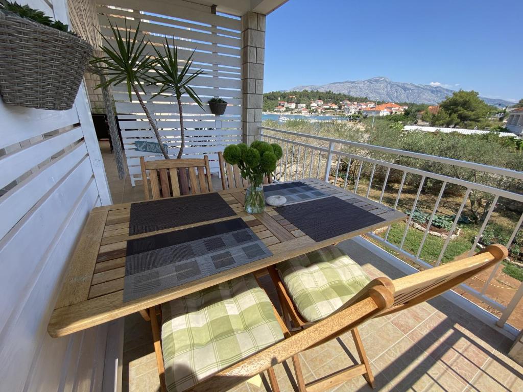 Balkón nebo terasa v ubytování Apartments by the sea Lumbarda, Korcula - 4393