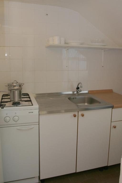 Kuchyňa alebo kuchynka v ubytovaní Apartments by the sea Podgora, Makarska - 4332