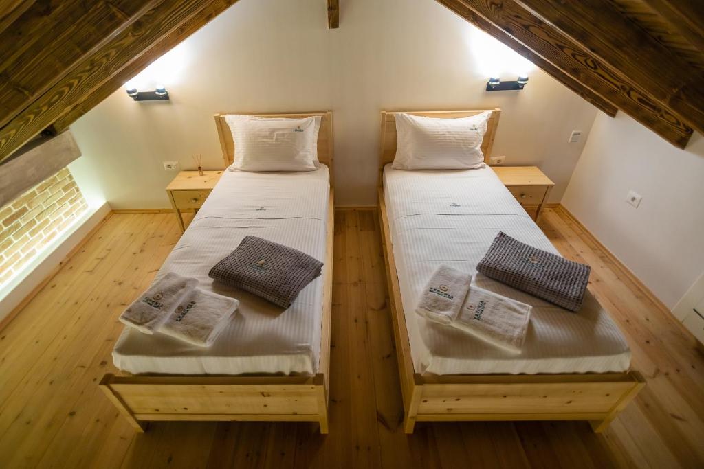 Letto o letti in una camera di Vecchia Boutique Hotel