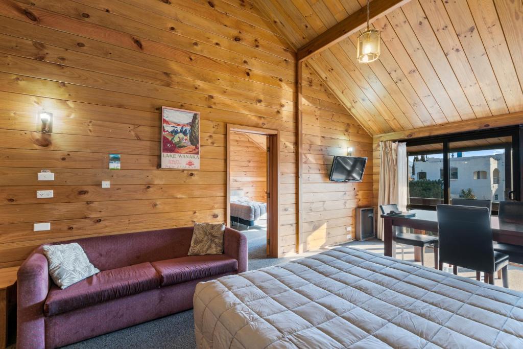 Posezení v ubytování Aspiring Lodge Motel