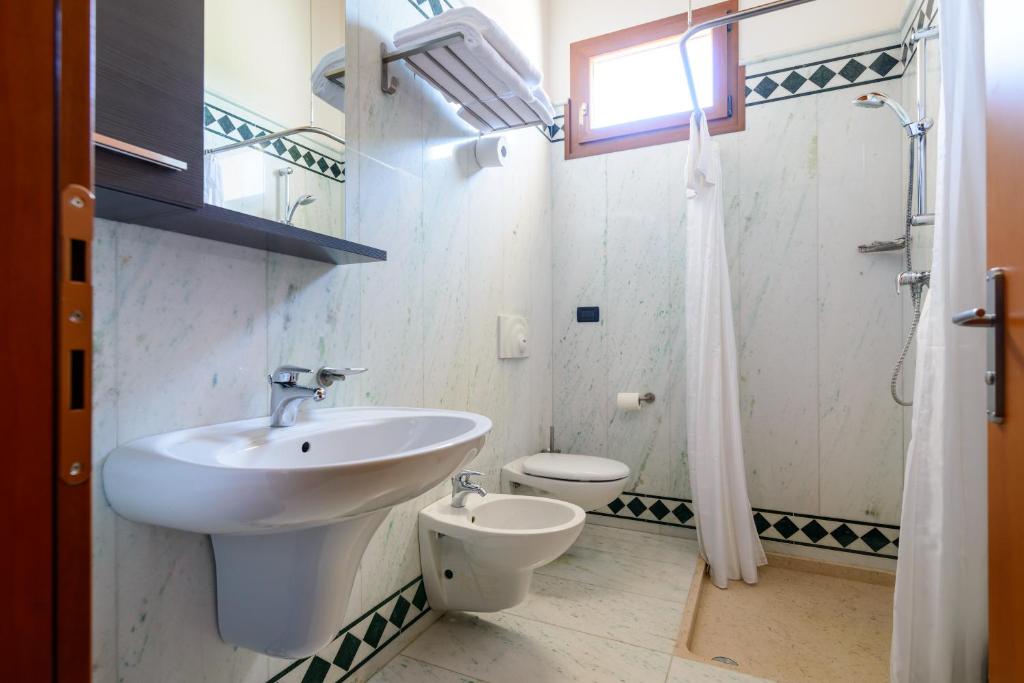 Koupelna v ubytování Agriturismo Nonis