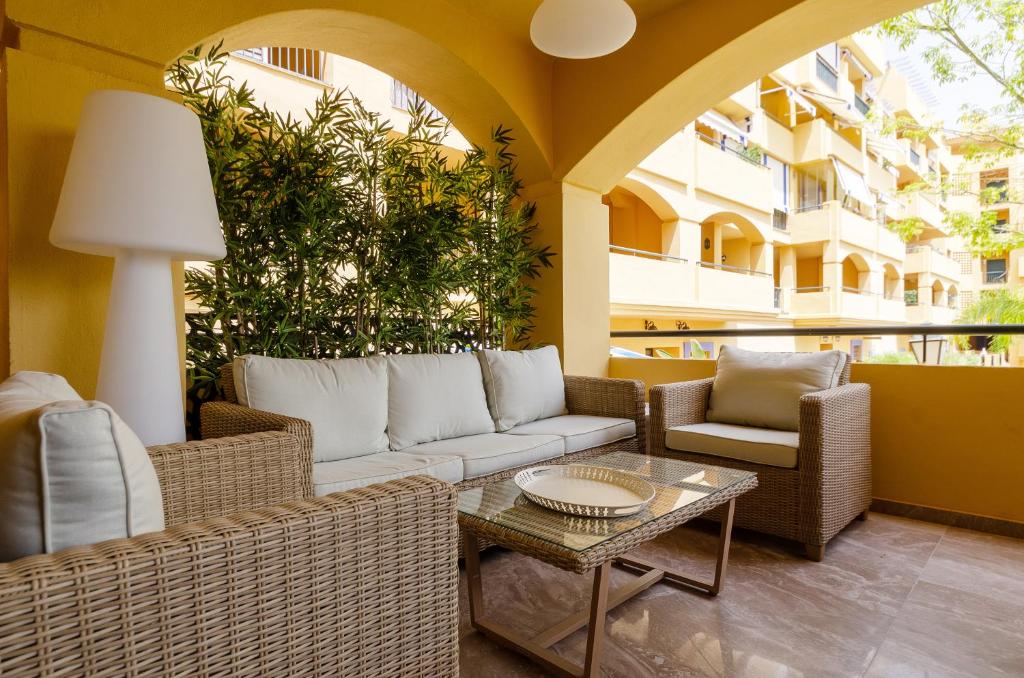 Posezení v ubytování Luxury Blue Coast Seaside Retreat Marbella