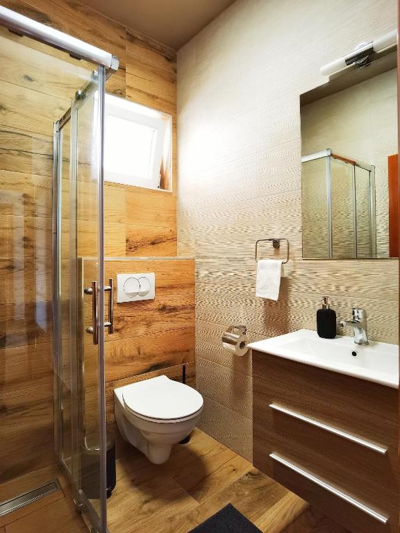 Kúpeľňa v ubytovaní Family-friendly apartments with swimming pools Bibinje, Zadar - 5778
