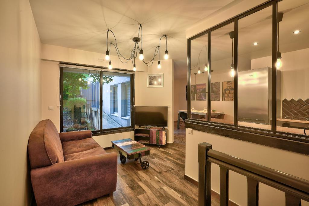 Posedenie v ubytovaní Bel appartement idéal pour 4 personnes, 2 chambres