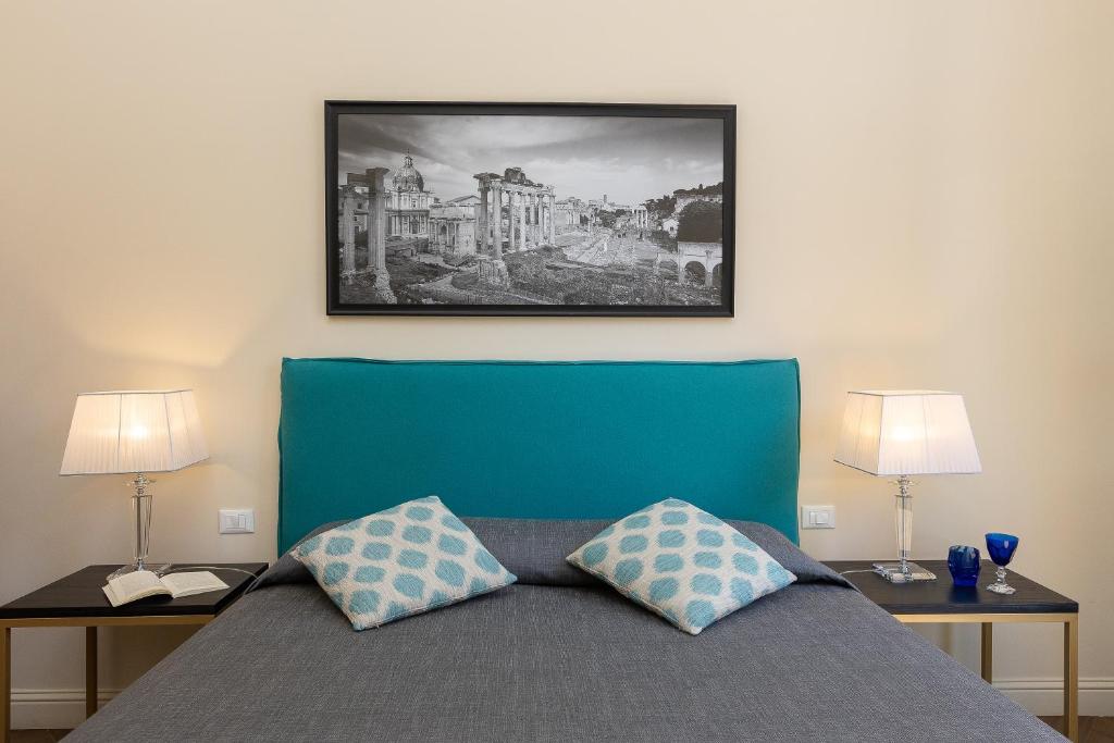 Posteľ alebo postele v izbe v ubytovaní SPA Apartment Via Barberini