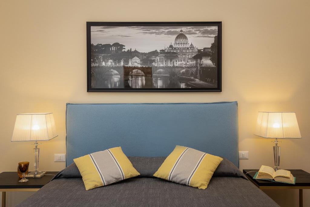 Posteľ alebo postele v izbe v ubytovaní SPA Apartment Via Barberini