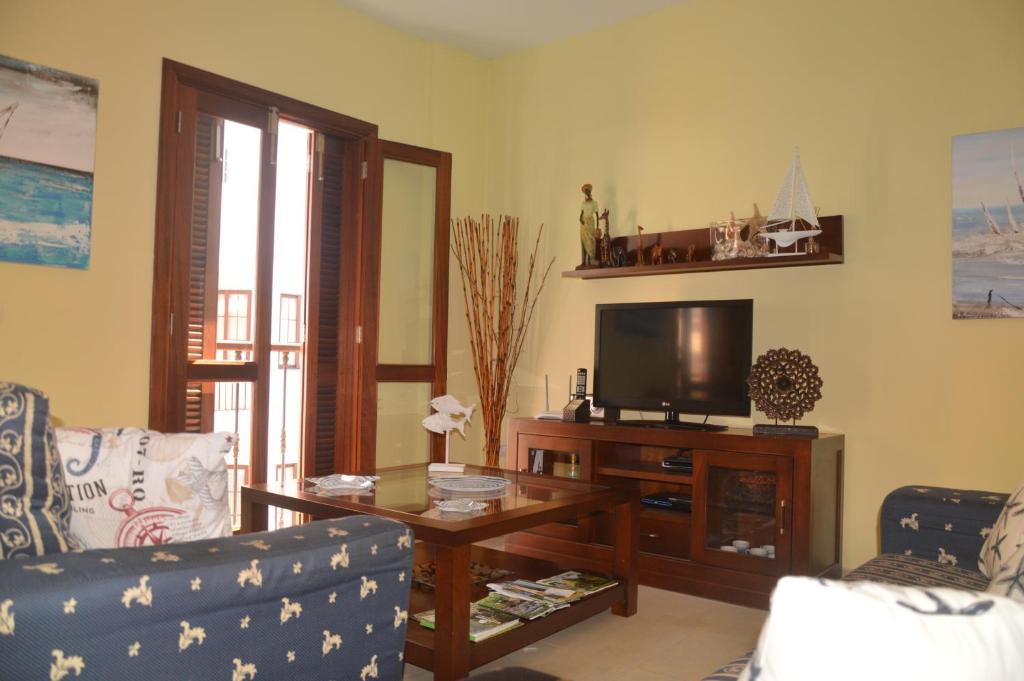 TV a/nebo společenská místnost v ubytování Apartamento en Casco Histórico