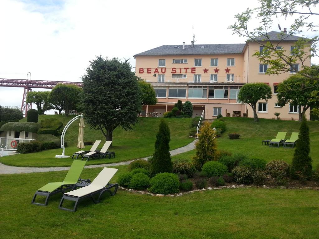 Zahrada ubytování Logis Hôtel Beau Site