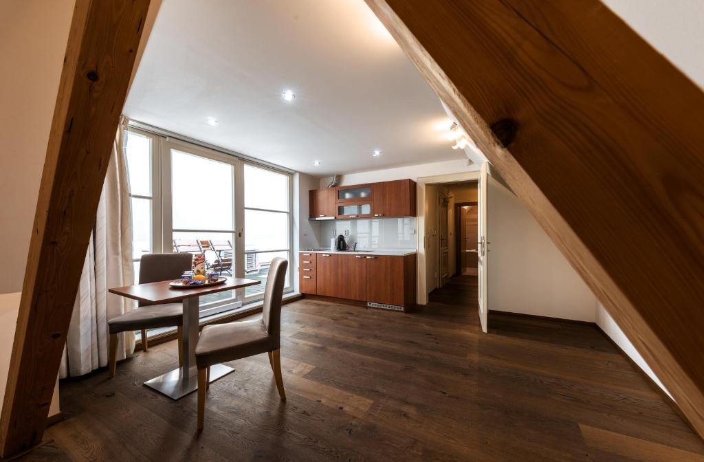 Kuchyň nebo kuchyňský kout v ubytování Aparthotel Tycho de Brahe
